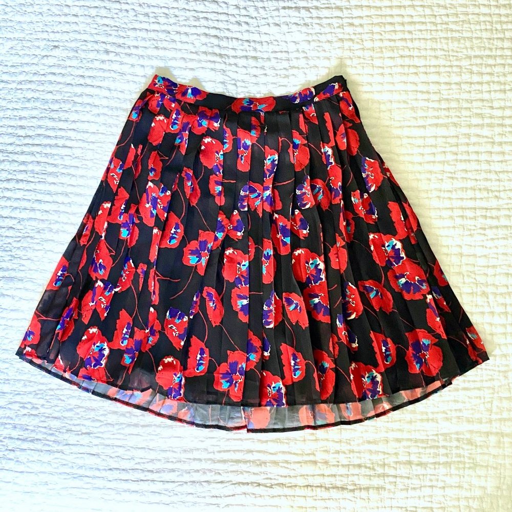 ModCloth Black & Red A-line Skirt